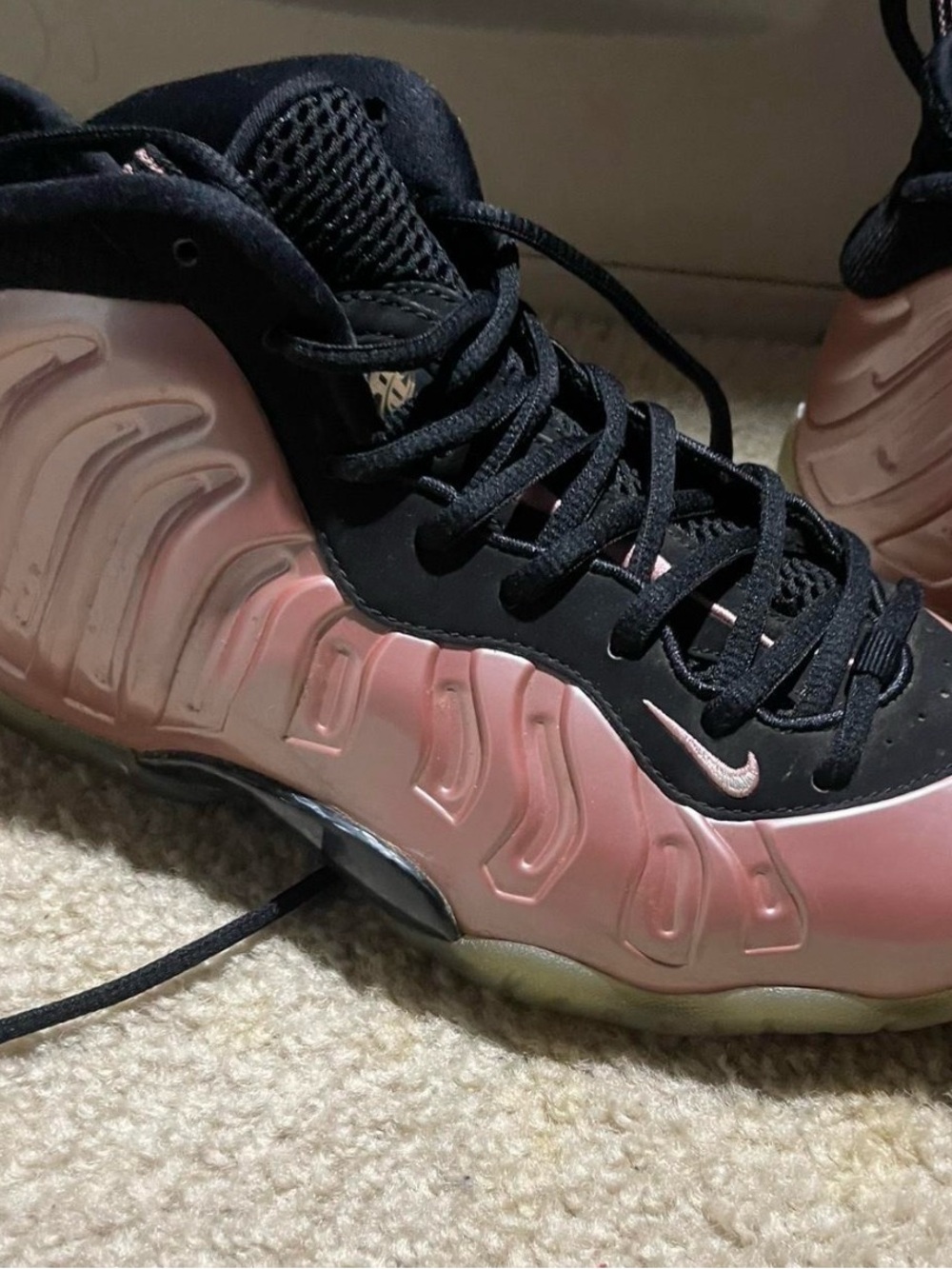 Nike Rose Pink and Black Foamposite High-Top Sneakers
